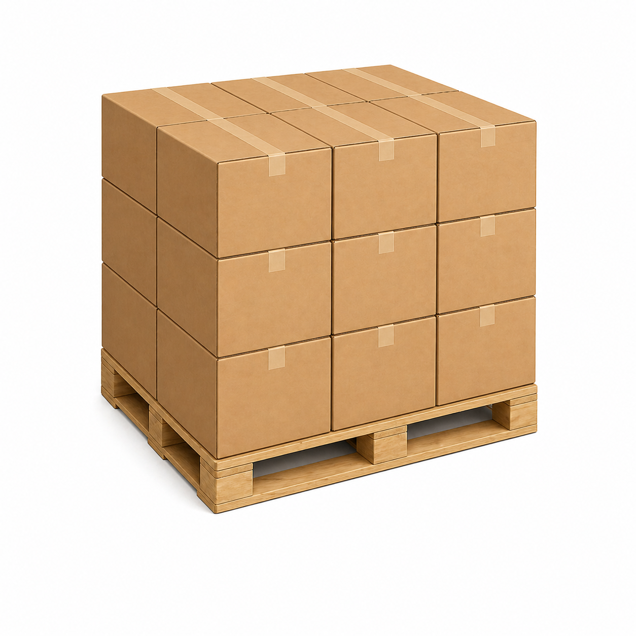 Pallets in aanhanger